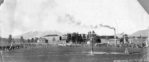 NAU campus with surrounding forest
