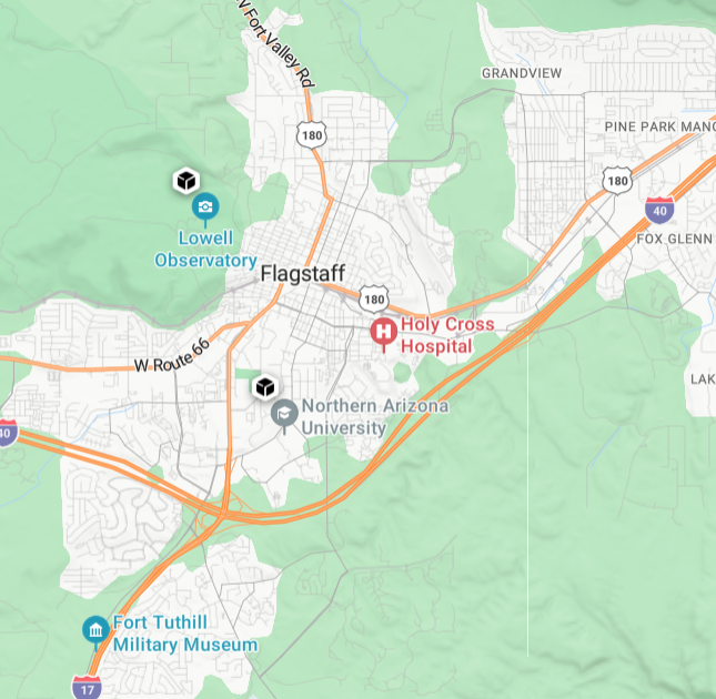Map of calcified vessel model project location