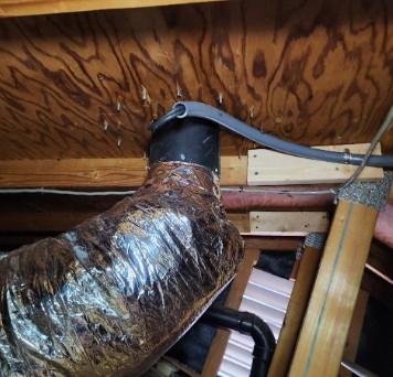 Electrical conduit tied into duct assembly